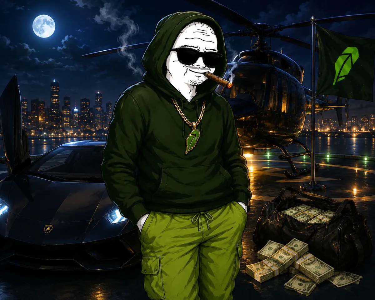 UNC character beside a black sports car and helicopter overlooking a city at night